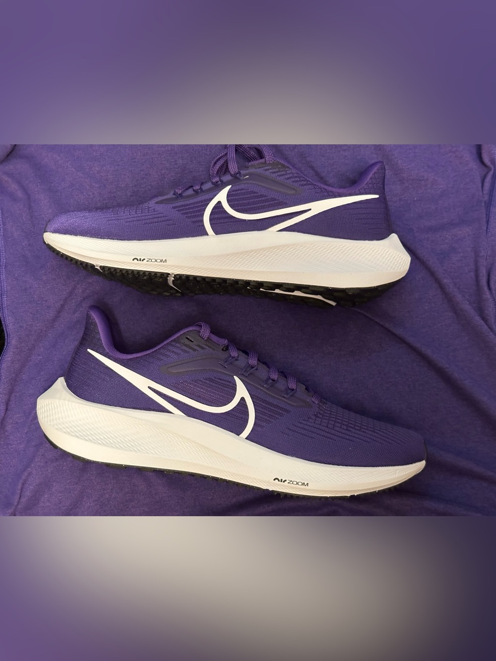 NEW  Nike Women's Air Zoom Pegasus 39 TB Court Purple/White Sz 9